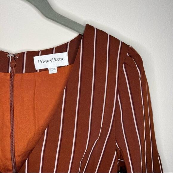 Privacy Please Curtis Mini Striped Dress Size XXS Extra extra small - Picture 5 of 11